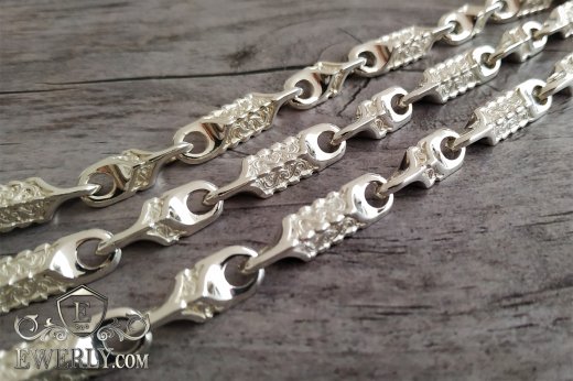 Author's weaving of sterling silver 4, фото
